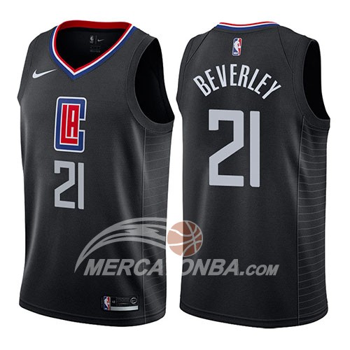 Maglia Los Angeles Clippers Patrick Beverley Statement 2019 Nero
